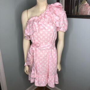 NWT Lisa Marie Fernandez x Target pink polka dot dress